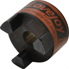 Lovejoy - 3/4" Max Bore Diam, 3/16" x 3/32" Keyway Width x Depth, Flexible Coupling Hub - 2.54" OD, 3-1/2" OAL, Sintered Iron, Order 2 Hubs & 1 Spider for Complete Coupling - Makers Industrial Supply