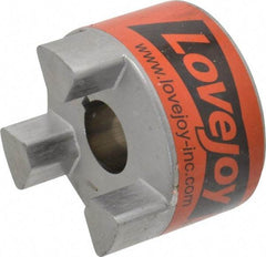 Lovejoy - 7/8" Max Bore Diam, 3/16" x 3/32" Keyway Width x Depth, Flexible Coupling Hub - 2.54" OD, 3-1/2" OAL, Sintered Iron, Order 2 Hubs & 1 Spider for Complete Coupling - Makers Industrial Supply