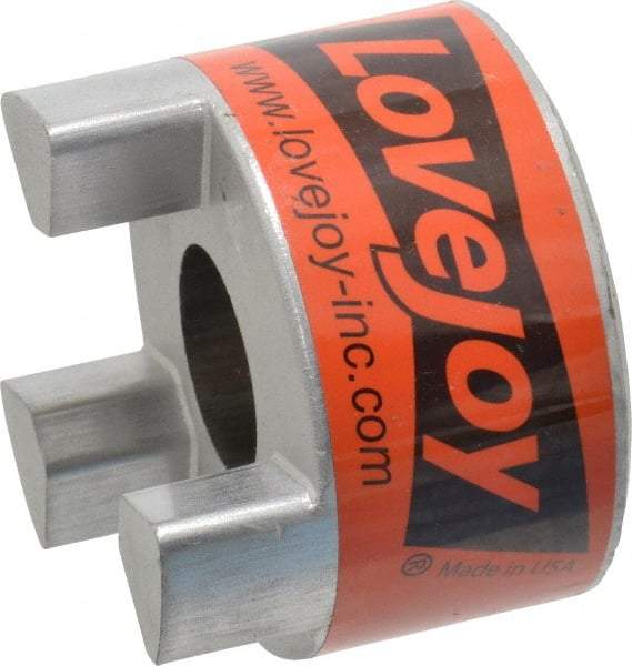 Lovejoy - 1" Max Bore Diam, 1/4" x 1/8" Keyway Width x Depth, Flexible Coupling Hub - 2.54" OD, 3-1/2" OAL, Sintered Iron, Order 2 Hubs & 1 Spider for Complete Coupling - Makers Industrial Supply