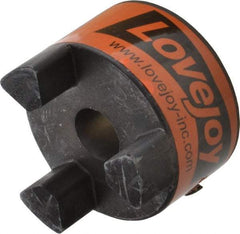 Lovejoy - 19mm Max Bore, 6mm x 2.8mm Keyway Width x Depth, Flexible Coupling Hub - 2.54" OD, 3-1/2" OAL, Sintered Iron, Order 2 Hubs & 1 Spider for Complete Coupling - Makers Industrial Supply