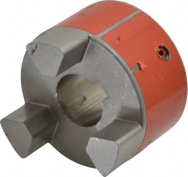 Lovejoy - 24mm Max Bore, 8mm x 3.3mm Keyway Width x Depth, Flexible Coupling Hub - 2.54" OD, 3-1/2" OAL, Sintered Iron, Order 2 Hubs & 1 Spider for Complete Coupling - Makers Industrial Supply