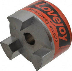 Lovejoy - 3/4" Max Bore Diam, 3/16" x 3/32" Keyway Width x Depth, Flexible Coupling Hub - 3.31" OD, 4-1/4" OAL, Sintered Iron, Order 2 Hubs & 1 Spider for Complete Coupling - Makers Industrial Supply