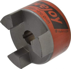 Lovejoy - 7/8" Max Bore Diam, 3/16" x 3/32" Keyway Width x Depth, Flexible Coupling Hub - 3.31" OD, 4-1/4" OAL, Sintered Iron, Order 2 Hubs & 1 Spider for Complete Coupling - Makers Industrial Supply