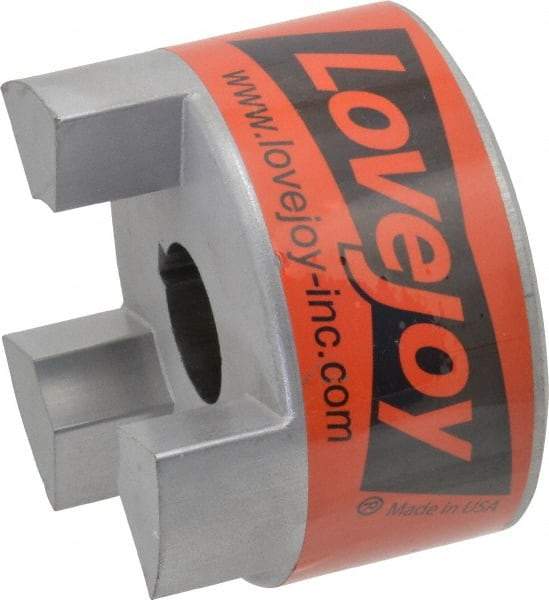 Lovejoy - 1" Max Bore Diam, 1/4" x 1/8" Keyway Width x Depth, Flexible Coupling Hub - 3.31" OD, 4-1/4" OAL, Sintered Iron, Order 2 Hubs & 1 Spider for Complete Coupling - Makers Industrial Supply