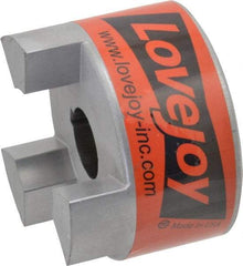 Lovejoy - 1" Max Bore Diam, 1/4" x 1/8" Keyway Width x Depth, Flexible Coupling Hub - 3.31" OD, 4-1/4" OAL, Sintered Iron, Order 2 Hubs & 1 Spider for Complete Coupling - Makers Industrial Supply