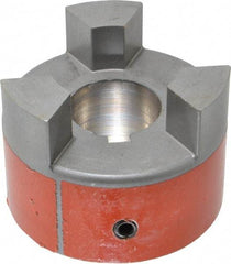 Lovejoy - 1-3/8" Max Bore Diam, 5/16" x 5/32" Keyway Width x Depth, Flexible Coupling Hub - 3.31" OD, 4-1/4" OAL, Sintered Iron, Order 2 Hubs & 1 Spider for Complete Coupling - Makers Industrial Supply