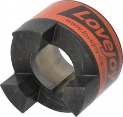 Lovejoy - 42mm Max Bore, 12mm x 3.3mm Keyway Width x Depth, Flexible Coupling Hub - 3.31" OD, 4-1/4" OAL, Sintered Iron, Order 2 Hubs & 1 Spider for Complete Coupling - Makers Industrial Supply