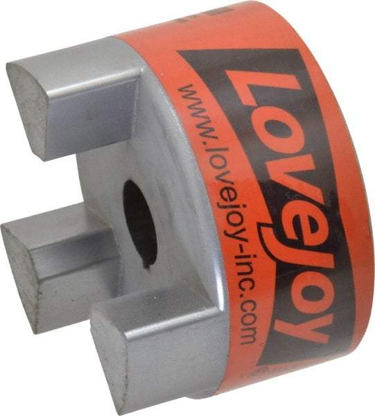 Lovejoy - 7/8" Max Bore Diam, Flexible Hub Coupling - 3-3/4" OD, 4-1/2" OAL, Sintered Iron - Makers Industrial Supply