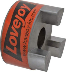 Lovejoy - 1-1/4" Max Bore Diam, Flexible Hub Coupling - 3-3/4" OD, 4-1/2" OAL, Sintered Iron - Makers Industrial Supply