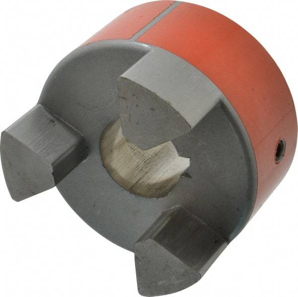 Lovejoy - 1-3/8" Max Bore Diam, Flexible Hub Coupling - 3-3/4" OD, 4-1/2" OAL, Sintered Iron - Makers Industrial Supply