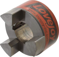 Lovejoy - 1-3/4" Max Bore Diam, Flexible Hub Coupling - 3-3/4" OD, 4-1/2" OAL, Sintered Iron - Makers Industrial Supply