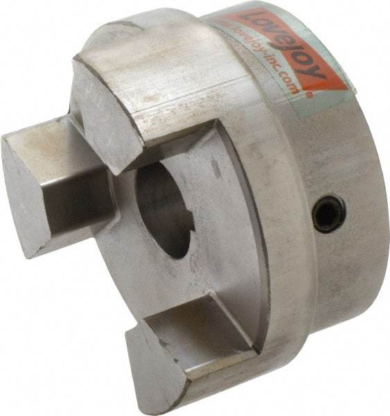 Lovejoy - 1-1/4" Max Bore Diam, Flexible Hub Coupling - 4-1/2" OD, 4.88" OAL, Sintered Iron - Makers Industrial Supply