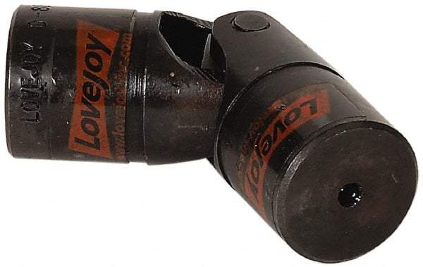 Lovejoy - 7/8" Bore Depth, 1,176 In/Lbs. Torque, D-Type Single Universal Joint - 7/16" Inside x 7/8" Outside Diam, 3" OAL - Makers Industrial Supply