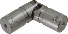 Lovejoy - 5/8" Bore Depth, 378 In/Lbs. Torque, D-Type Single Universal Joint - 1/4" Inside x 1/2" Outside Diam, 2" OAL - Makers Industrial Supply