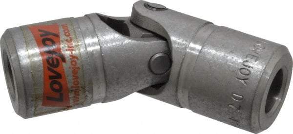 Lovejoy - 1" Bore Depth, 2,880 In/Lbs. Torque, D-Type Single Universal Joint - 9/16" Inside x 1-1/8" Outside Diam, 3-1/2" OAL - Makers Industrial Supply