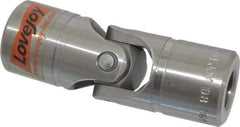 Lovejoy - 1-1/16" Bore Depth, 5,220 In/Lbs. Torque, D-Type Single Universal Joint - 5/8" Inside x 1-1/4" Outside Diam, 3-3/4" OAL - Makers Industrial Supply