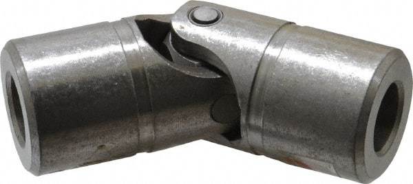 Lovejoy - 1-3/16" Bore Depth, 7,920 In/Lbs. Torque, D-Type Single Universal Joint - 3/4" Inside x 1-1/2" Outside Diam, 4-1/4" OAL - Makers Industrial Supply