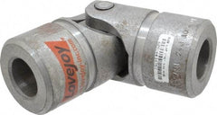 Lovejoy - 1-1/2" Bore Depth, 15,600 In/Lbs. Torque, D-Type Single Universal Joint - 1" Inside x 2" Outside Diam, 5-7/16" OAL - Makers Industrial Supply