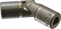 Lovejoy - 7/8" Bore Depth, 512 In/Lbs. Torque, D-Type Single Universal Joint - 3/8" Inside x 3/4" Outside Diam, 2-11/16" OAL - Makers Industrial Supply