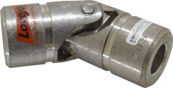 Lovejoy - 1-1/2" Bore Depth, 10,400 In/Lbs. Torque, D-Type Single Universal Joint - 1" Inside x 2" Outside Diam, 5-7/16" OAL - Makers Industrial Supply