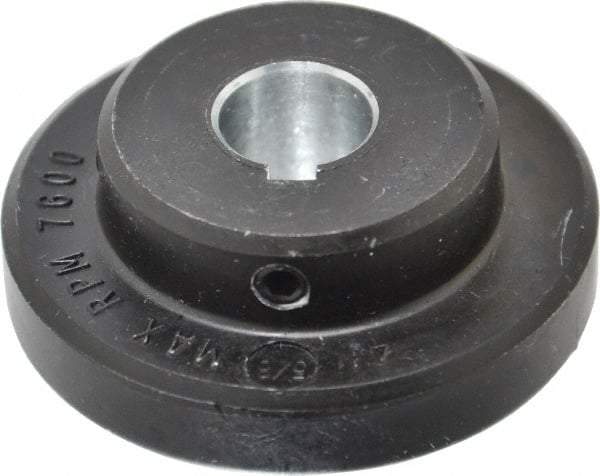 Lovejoy - 5/8" Max Bore Diam, 3/16" x 3/32" Keyway Width x Depth, Flexible Coupling Hub - 2.046" OD, 2.38" OAL, Cast Iron - Makers Industrial Supply