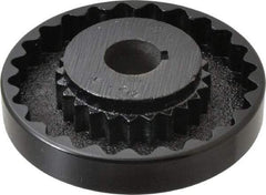 Lovejoy - 1" Max Bore Diam, 1/4" x 1/8" Keyway Width x Depth, Flexible Coupling Hub - 4-5/8" OD, 3.94" OAL, Cast Iron - Makers Industrial Supply