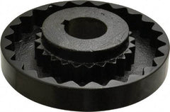 Lovejoy - 1-3/8" Max Bore Diam, 5/16" x 5/32" Keyway Width x Depth, Flexible Coupling Hub - 5.45" OD, 4.44" OAL, Cast Iron - Makers Industrial Supply