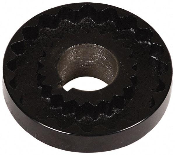 Lovejoy - 2" Max Bore Diam, 1/2" x 1/4" Keyway Width x Depth, Flexible Coupling Hub - 7-1/2" OD, 5.69" OAL, Cast Iron - Makers Industrial Supply