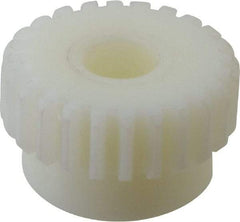 Poly Hi Solidur - 16 Pitch, 1-1/2" Pitch Diam, 24 Tooth Spur Gear - 1/2" Face Width, 1/2" Bore Diam, 1-5/16" Hub Diam, Nylon - Makers Industrial Supply