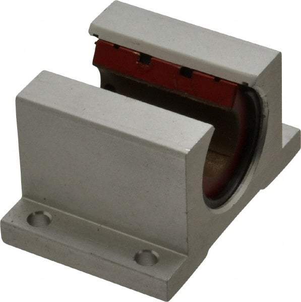 Pacific Bearing - 5/8" ID, 2-1/2" OAW x 1.938" OAL x 1-5/8" OAH Open Single Pillow Block - 1-15/16 Inch Overall Length x 1-5/8 Inch Overall Height x 2-1/2 Inch Width, - Makers Industrial Supply