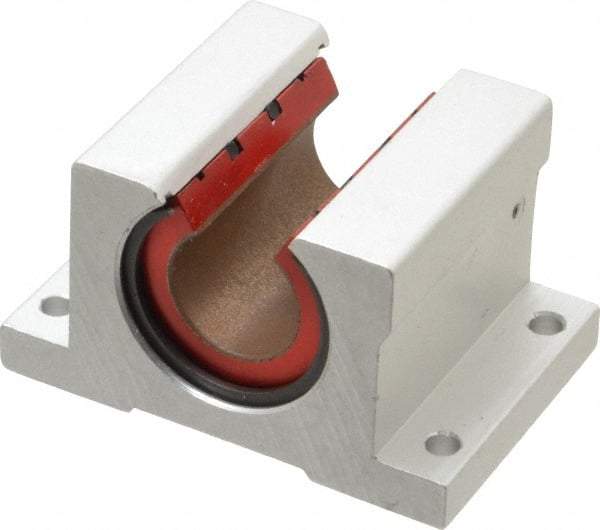 Pacific Bearing - 3/4" ID, 2-3/4" OAW x 2.063" OAL x 1-3/4" OAH Open Single Pillow Block - 2-1/16 Inch Overall Length x 1-3/4 Inch Overall Height x 2-3/4 Inch Width, - Makers Industrial Supply