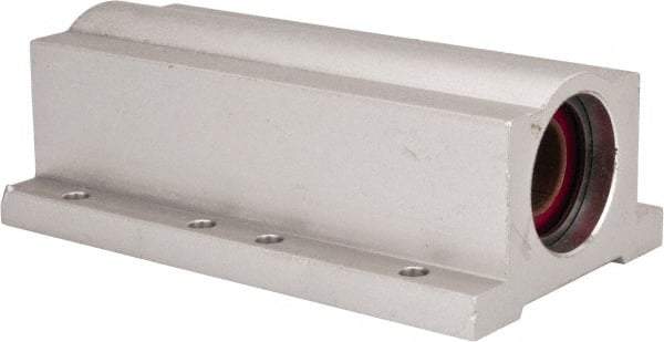 Pacific Bearing - 1/2" ID, 3-1/2" OAL x 1-1/4" OAH Closed Twin Pillow Block - 3-1/2 Inch Overall Length x 1-1/4 Inch Overall Height x 2 Inch Width, - Makers Industrial Supply