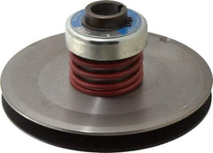 Lovejoy - 5" Min Pitch, 4.38" Long, 7.9" Max Diam, Spring Loaded Variable Speed Pulley - 8-1/4" Outside Diam, 1-1/8" Inside Diam, 5 Hp at 1750 RPM, 3 Hp at 1150 RPM - Makers Industrial Supply