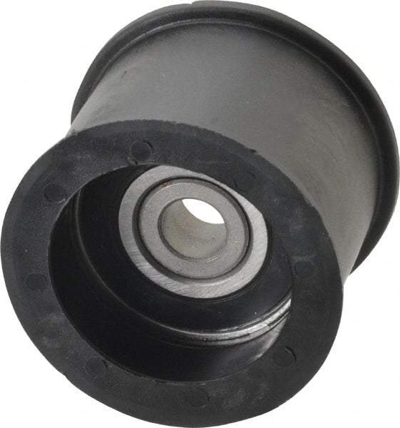 Fenner Drives - 3/8 Inside x 2.07" Outside Diam, 1.37" Wide Pulley Slot, Glass Reinforced Nylon Idler Pulley - For Use with Flat Belts, 1-1/8" Wide - Makers Industrial Supply