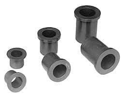 Poly Hi Solidur - 1-3/4" Inside x 2" Outside Diam, Nylon Sleeve Bearing - 2-1/4" Outside Diam, 1/8" Flange Thickness, 1" OAL - Makers Industrial Supply