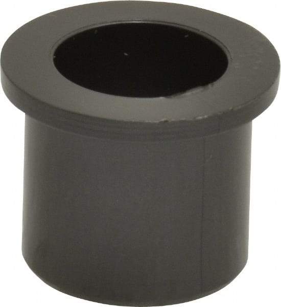 Poly Hi Solidur - 3/8" Inside x 1/2" Outside Diam, Nylon Sleeve Bearing - 5/8" Outside Diam, 1/16" Flange Thickness, 1/2" OAL - Makers Industrial Supply