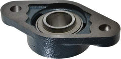 Value Collection - 130mm OAL2-Bolt Flange Bearing - 3100 Lb Dyn Cap, Cast Iron - Makers Industrial Supply