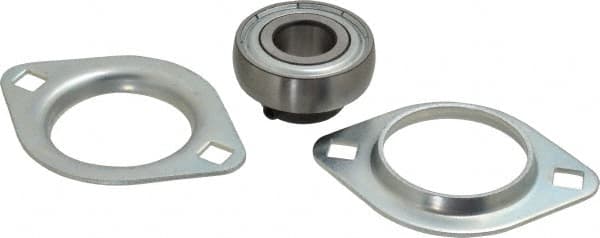 Value Collection - 3-17/32" OAL2-Bolt Flange - 1560 Lb Dyn Cap, Steel - Makers Industrial Supply