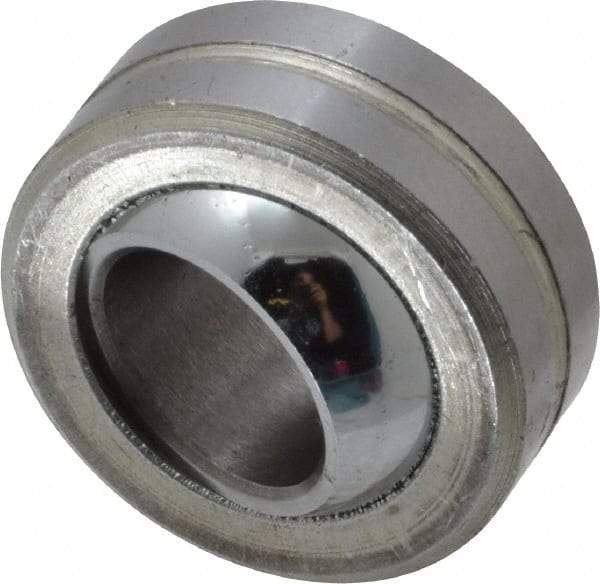 Made in USA - 1/2" Bore Diam, 13,250 Lb Dynamic Capacity, 1/2" Wide, Ball-Joint Spherical Plain Bearing - 1" OD - Makers Industrial Supply