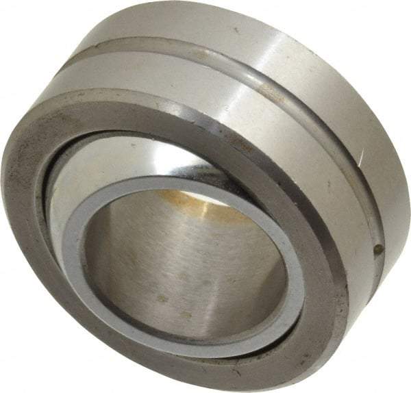 Made in USA - 3/4" Bore Diam, 31,920 Lb Dynamic Capacity, 3/4" Wide, Ball-Joint Spherical Plain Bearing - 1-7/16" OD - Makers Industrial Supply