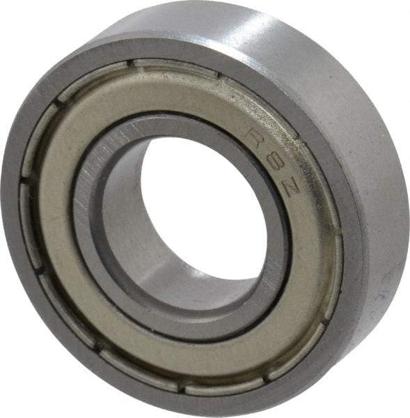 Tritan - 1/2" Bore Diam, 1-1/8" OD, Double Shield Deep Groove Radial Ball Bearing - 5/16" Wide, 1 Row, Round Bore, 535 Lb Static Capacity, 1,148 Lb Dynamic Capacity - Makers Industrial Supply