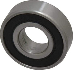 Tritan - 15mm Bore Diam, 35mm OD, Double Seal Deep Groove Radial Ball Bearing - 11mm Wide, 1 Row, Round Bore, 805 Lb Static Capacity, 1,740 Lb Dynamic Capacity - Makers Industrial Supply