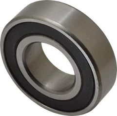 Tritan - 25mm Bore Diam, 52mm OD, Double Seal Deep Groove Radial Ball Bearing - 15mm Wide, 1 Row, Round Bore, 1,770 Lb Static Capacity, 3,150 Lb Dynamic Capacity - Makers Industrial Supply