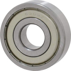 Tritan - 17mm Bore Diam, 47mm OD, Double Shield Deep Groove Radial Ball Bearing - 14mm Wide, 1 Row, Round Bore, 1,470 Lb Static Capacity, 3,060 Lb Dynamic Capacity - Makers Industrial Supply