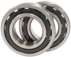 Nachi - 30mm Bore Diam, 62mm OD, Open Angular Contact Radial Ball Bearing - 16mm Wide, 1 Row, Round Bore, 29,700 Nm Static Capacity, 37,500 Nm Dynamic Capacity - Makers Industrial Supply