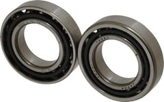 Nachi - 30mm Bore Diam, 55mm OD, Open Angular Contact Radial Ball Bearing - 13mm Wide, 1 Row, Round Bore, 24,000 Nm Static Capacity, 25,900 Nm Dynamic Capacity - Makers Industrial Supply