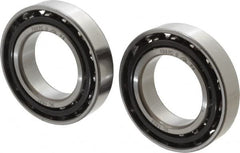 Nachi - 35mm Bore Diam, 62mm OD, Open Angular Contact Radial Ball Bearing - 14mm Wide, 1 Row, Round Bore, 27,500 Nm Static Capacity, 31,000 Nm Dynamic Capacity - Makers Industrial Supply