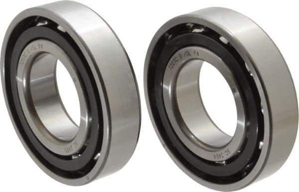 Nachi - 35mm Bore Diam, 72mm OD, Open Angular Contact Radial Ball Bearing - 17mm Wide, 1 Row, Round Bore, 40,000 Nm Static Capacity, 49,500 Nm Dynamic Capacity - Makers Industrial Supply