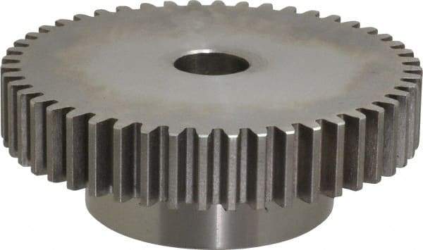 Browning - 12 Pitch, 4" Pitch Diam, 48 Tooth Spur Gear - 3/4" Bore Diam, 2-1/2" Hub Diam, Steel - Makers Industrial Supply