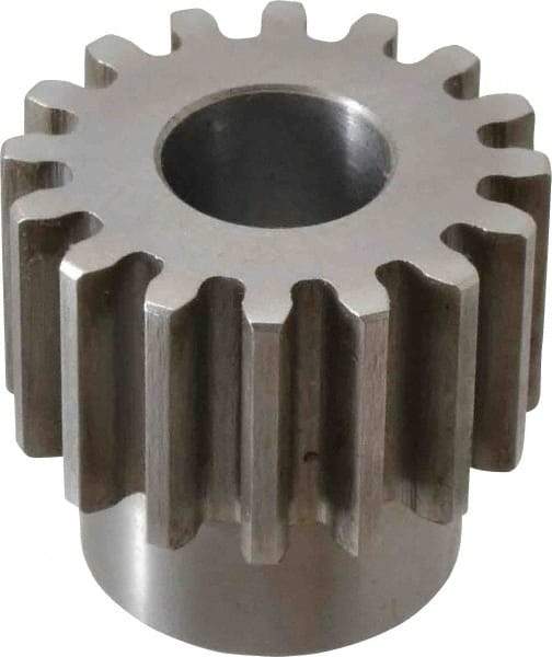 Browning - 10 Pitch, 1.6" Pitch Diam, 16 Tooth Spur Gear - 3/4" Bore Diam, 1-5/16" Hub Diam, Steel - Makers Industrial Supply